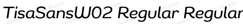 TisaSansW02 Regular Regular字体转换